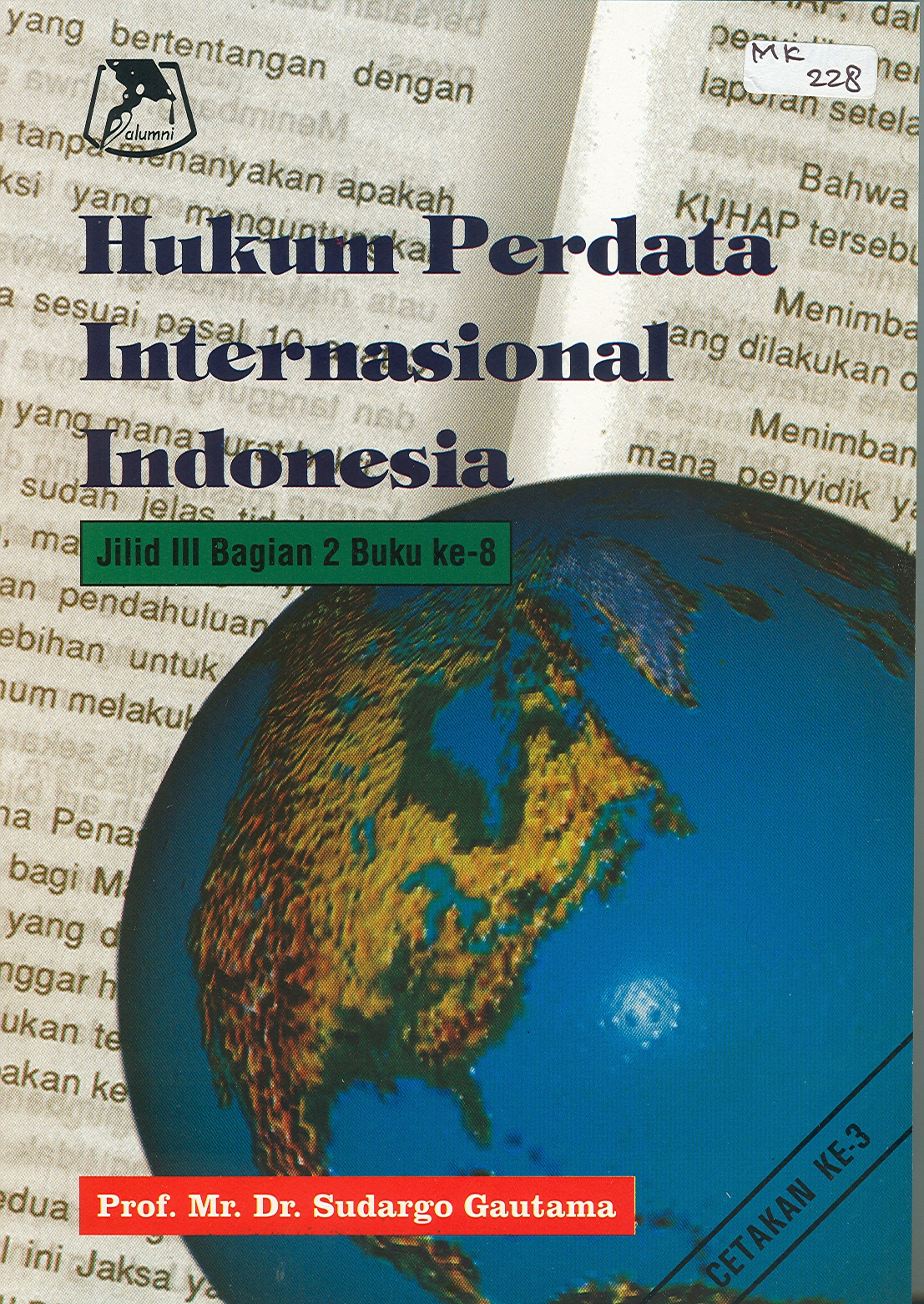 Hukum Perdata Internasional Indonesia Jilid III Bagian 2 Buku ke-8